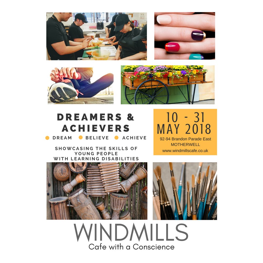 WindmillsCafe's tweet photo. Celebrating Learning Disability Week with a fantastic programme of free events! Come and join us #LDWeek2018 #YOYP18 #CafewithaConscience https://t.co/S7X1cUuSM9