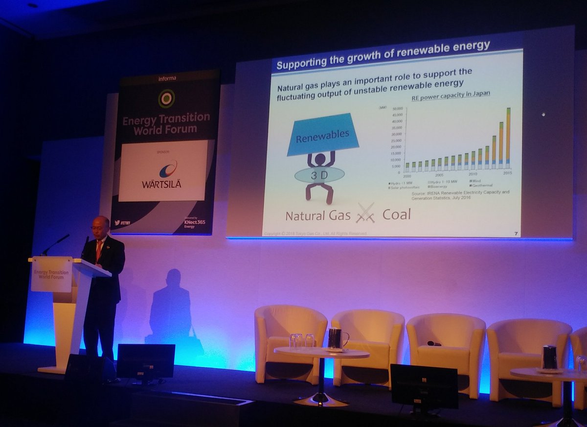 #aardgas ⚔️ kolen en aardgas + #hernieuwbare energie volgens #TokyoGas Chief Exec Kunio Nohata. #ETWF