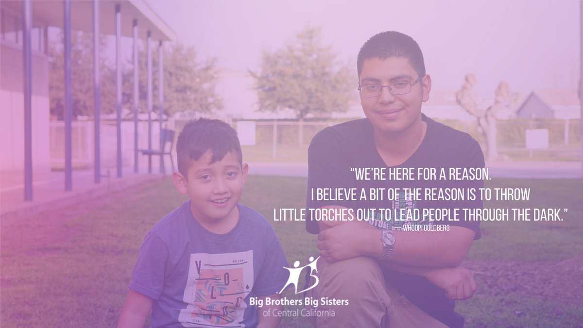 BBBSofCC's tweet photo. “We’re here for a reason. I believe a bit of the reason is to throw little torches out to lead people through the dark.” — Whoopi Goldberg
#motivationmonday #bbbsofcc #startsomethingbig #bigbrothersbigsisters #quoteoftheday https://t.co/oWVudiN7iX