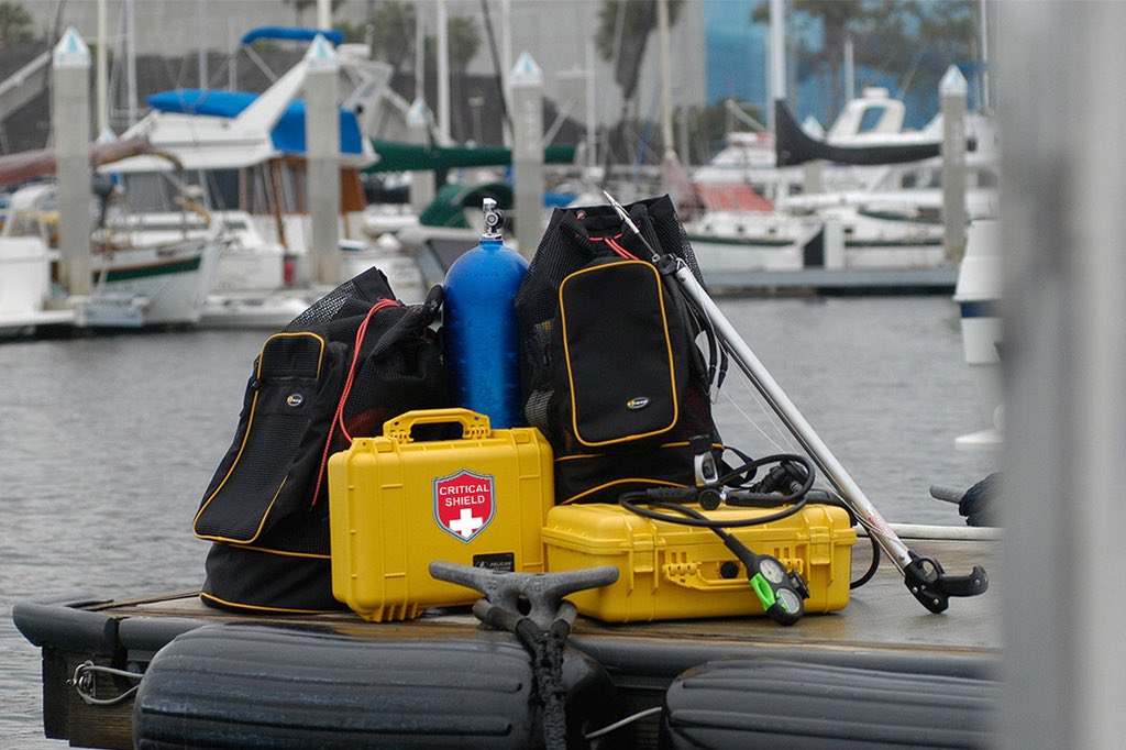 CriticalShield's tweet photo. Available Now, we restocked and are ready to ship. Our Marine First Aid Kit is loaded with top of the line life saving components. All securely stored in a rugged Pelican Case. #pelican #firstaid #boaters #fishing #SaltLife #tourniquet #centerconsoles #offshoreangler https://t.co/5vaczrTHaD