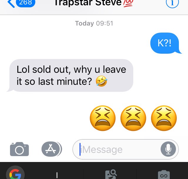 BlazeyBodynod's tweet photo. "LSTD is sooo overrated, not going this year"

**2 hours before LSTD** https://t.co/SBwSpYImr0