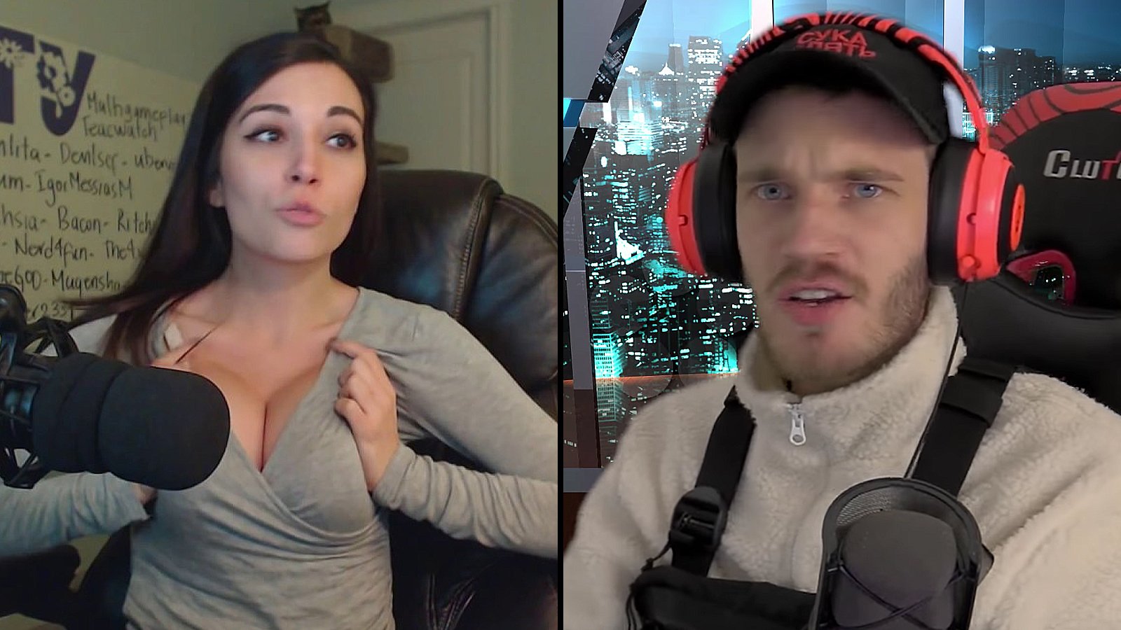 “Twitch streamer Alinity put in a copyright strike on PewDiePie's ...