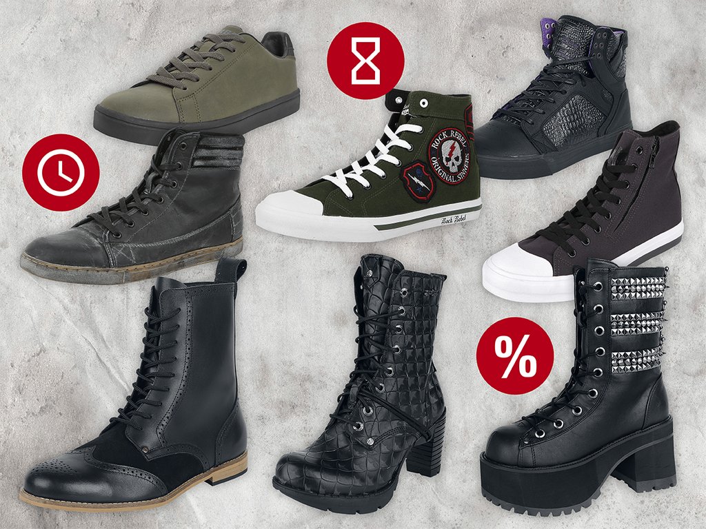 Sommaren är så gott som här! Så är det inte dags att införskaffa lite nya skor? Kolla in DAGENS ERBJUDANDE - Köp skor från  RED by EMP, Black Premium by EMP, Rock Rebel by EMP och Gothicana by EMP till kanonpriser! 

Kolla in erbjudandet här: emp.me/13PC