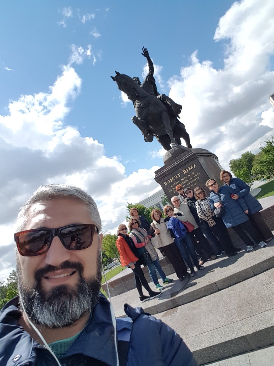 minzifa_travel's tweet photo. #AmirTimurSquare where a heroic statue of #AmirTimur himself riding a horse is showcased. It is a monumental square ideal for recreation and strolling. https://t.co/djQ0axTaGN