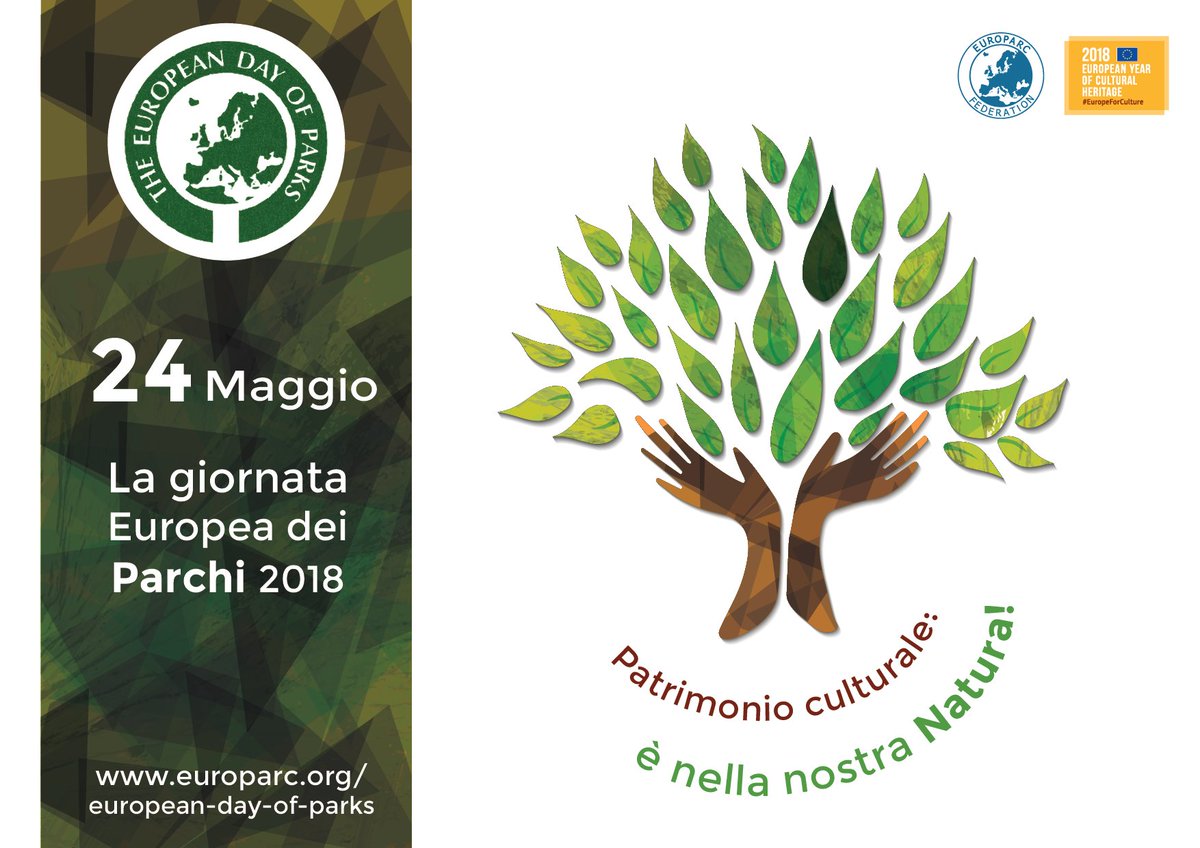 #24maggio Giornata Europea
dei #Parchi #ambiente #natura #PartrimonioCulturale #culturalheritage #EuropeanDayofParks  #ProtectedAreas #year2018 <a href="/EUROPARC/">EUROPARC Federation</a> bit.ly/2Gcd3Yg