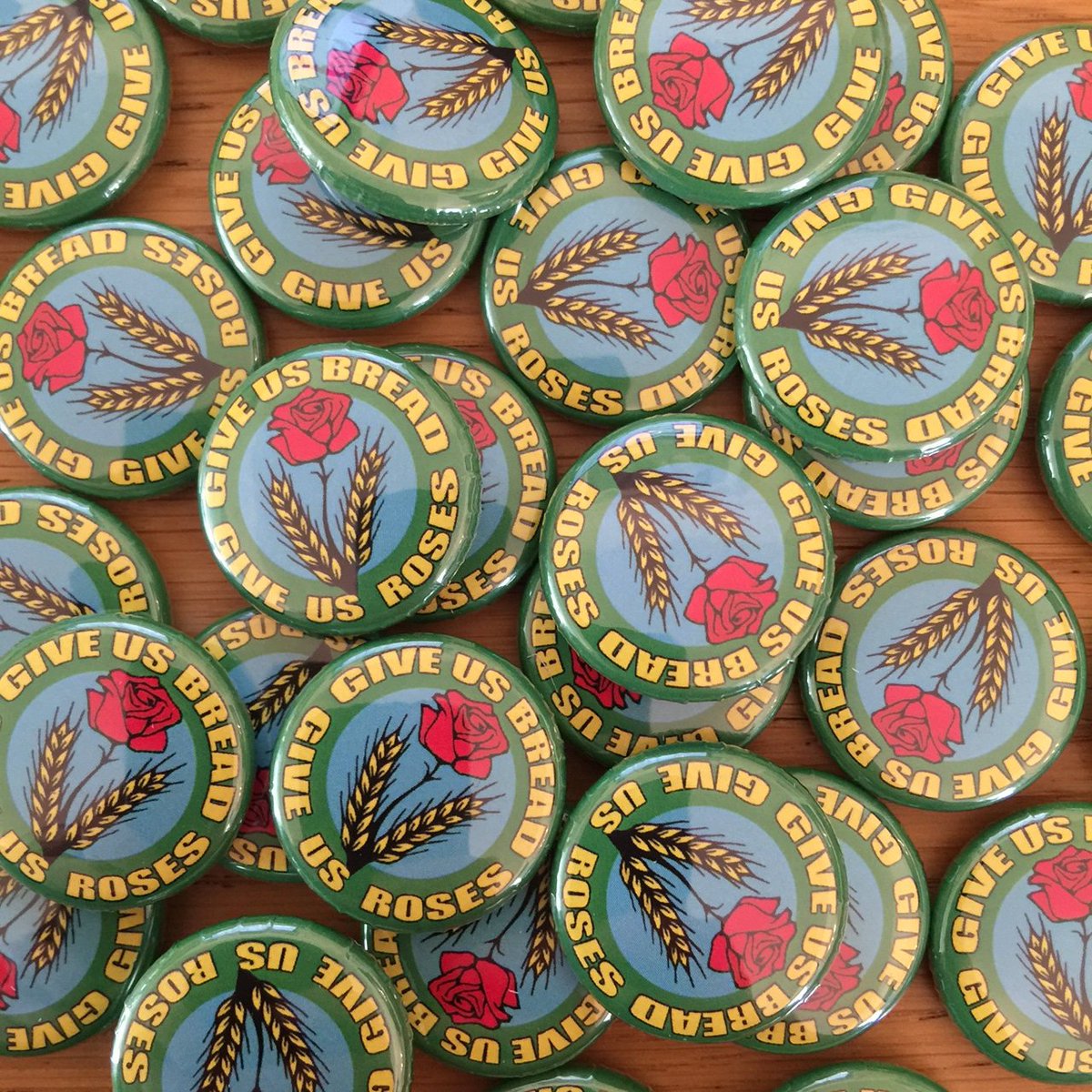RebeccaScambler's tweet photo. Thanks for the kind words! ★★★★★ "So lovely. Thank you, I can't wait to wear it." Bridget M. https://t.co/DqDLz6W2Uj #etsy #breadandroses #feminist #protestbadge #protestbuttons https://t.co/VIDsDPCuej