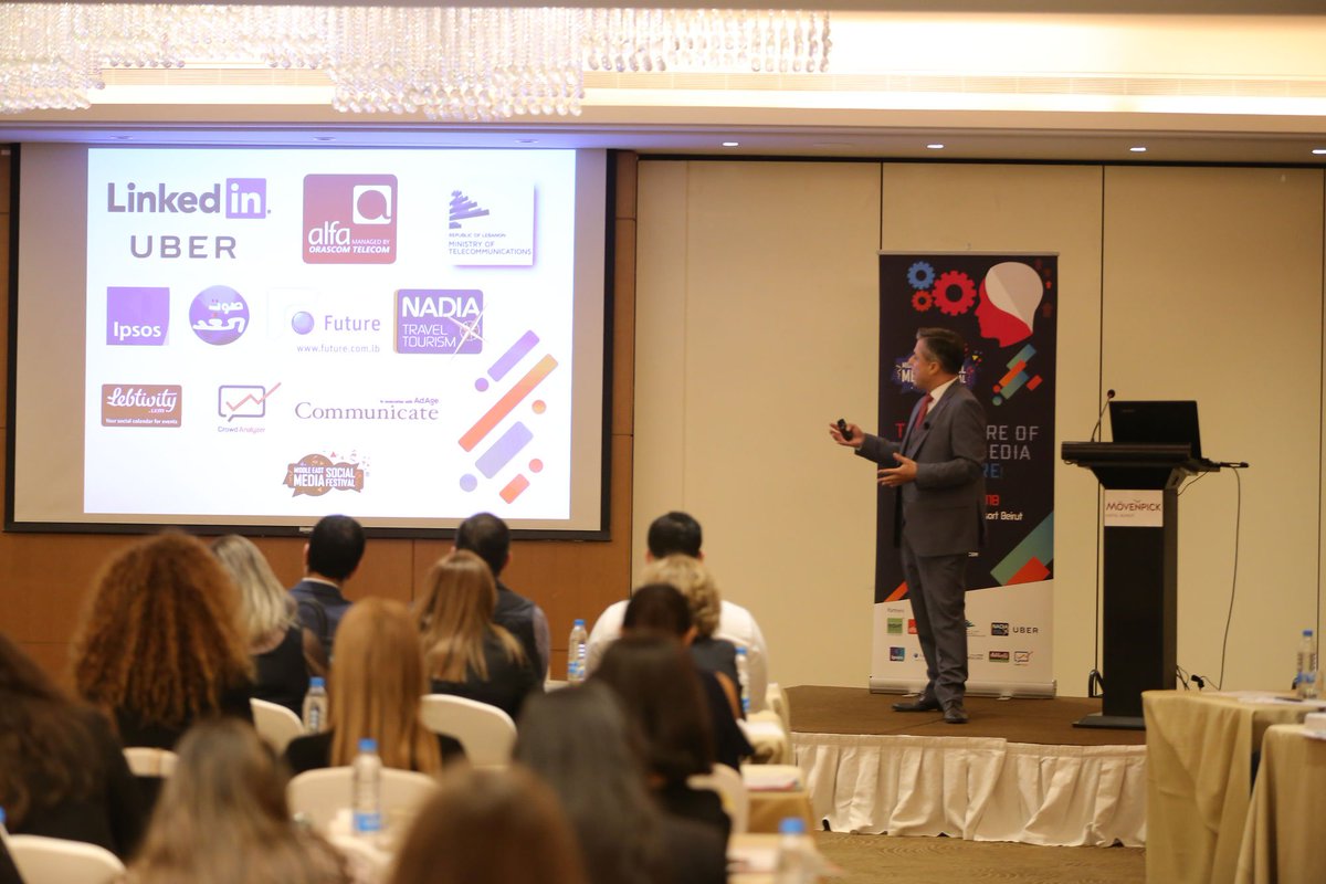 MESMFestival's tweet photo. Thank you #MESMF2018 partners @AlfaTelecom ,@LinkedInMENA Ministry of Telecommunications, @Uber , @IpsosMENA , @nadiatravel , @FutureTVGroup & @sawtelghadlb for making the event a huge success
#MESMA2018 #SocialMedia #WeAreRightService https://t.co/wvA68SIRys