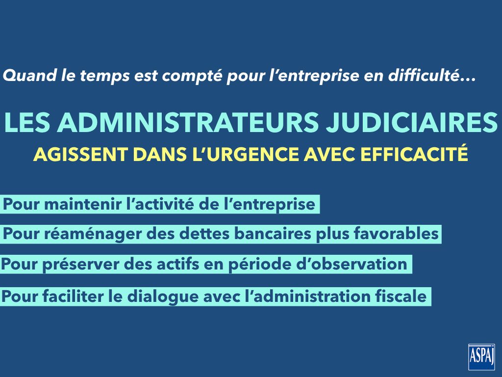 ajaspaj's tweet photo. Quand l'entreprise est en difficulté, les administrateurs judiciaires savent agir dans l'urgence avec efficacité. #Entreprise #Continuation #Réaménagement des dettes #Préservation des actifs #Observation #Dialogue avec l' #administration #ASPAJ #AdministrateurJudiciaire https://t.co/eA3kIa6gRL