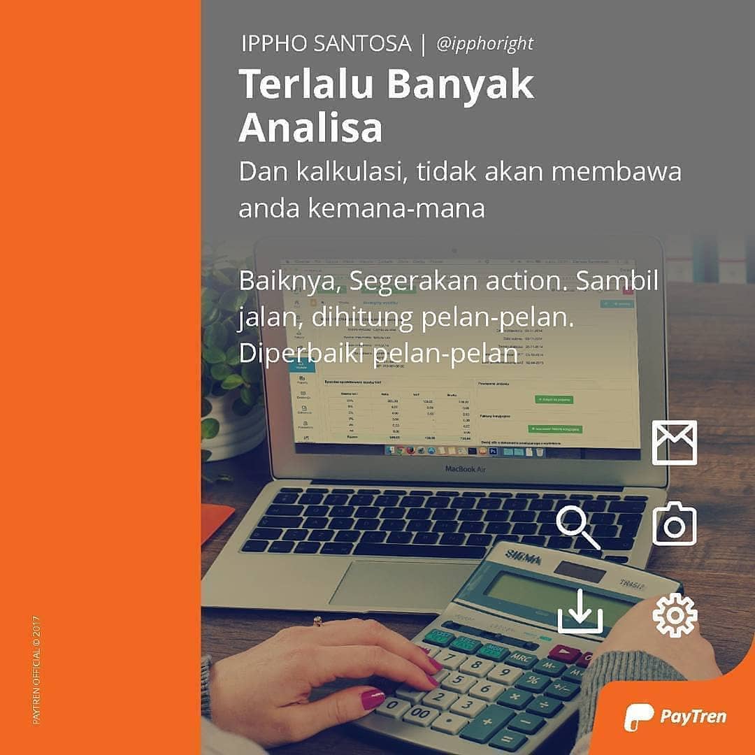zisri461's tweet photo. Terlalu banyak analisa, dan kalkulasi tidak akan membawa anda kemana-mana. Baiknya segerakan action. Sambil jalan, dihitung pelan-pelan. Diperbaiki pelan-pelan
– @ipphoright
.

Info &amp; pendaftaran
WA 085390790426

#PayTren 
#PokoknyaPayTreninAja
#WeAreNotAlone
#Fintech
#Fintechs https://t.co/m2BihkcNQs