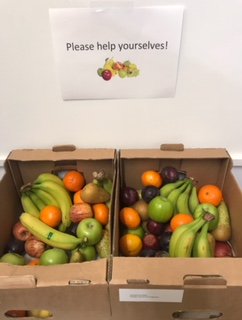 This week's batch of fresh fruity goodness for our staff, delivered this morning.