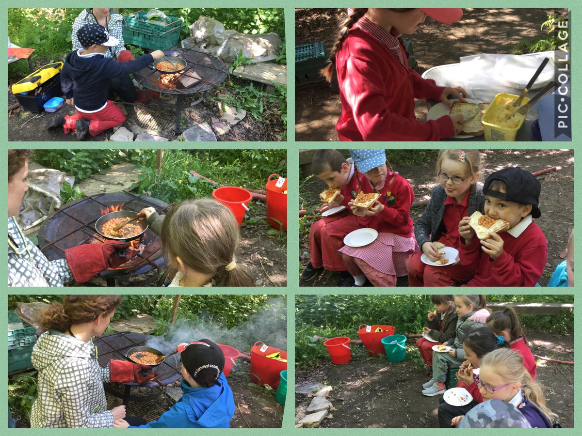 WMOutdoor's tweet photo. Another wonderful morning cooking beans on toast, searching for wild flowers and making bog babies. This is going to help us with our present and past tense writing ❤️ #learningoutdoors @WMPrimaryY2 https://t.co/DHMkPnrs9g