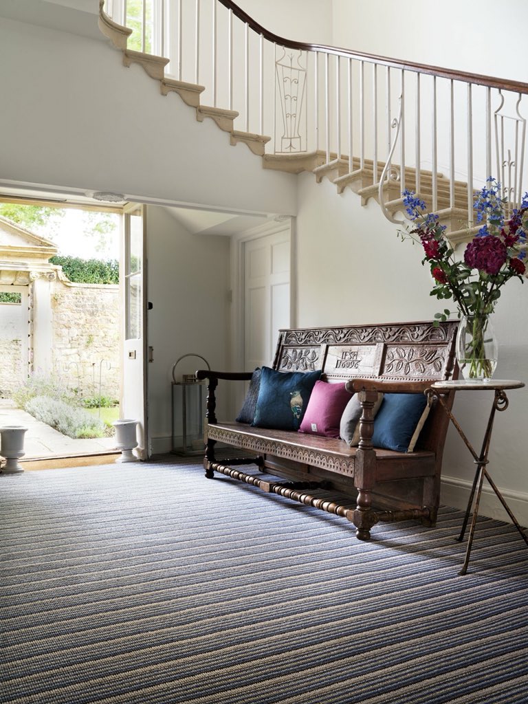brockwaycarpets's tweet photo. The smart, easy to live with stripes of beautiful, pure wool PORTOFINO are already proving a popular choice in stylish homes this season. 
Here’s Azzuro.
See more &amp; order samples https://t.co/tdnEdo9Zcj
💙
#choosewool #carpet #woolcarpet #stripes #looppilecarpet #luxuryflooring https://t.co/T6tS3CSQb0