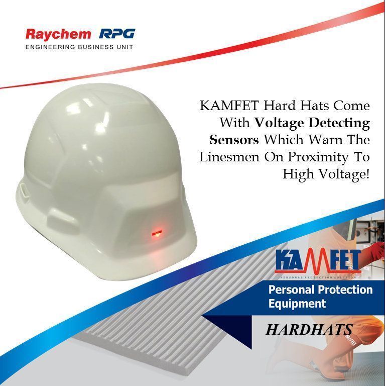 RaychemRPG_EBU's tweet photo. Our #KAMFET Hard #Hats with Voltage Detecting Sensors not only warn the linesmen but also deliver the most protection against electrical hazards.
Visit our website for more details -
#PPE #RaychemRPG https://t.co/GvZIGAnRuE