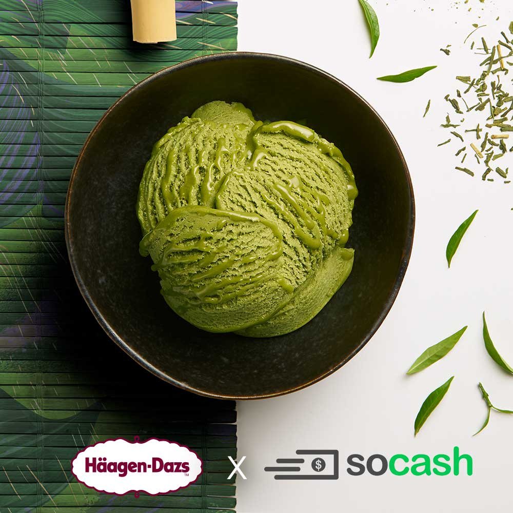 Scream for ice-cream!
Get $2* off your Haagen-Dazs 
when you make a soCash $ withdrawal. 
Offer is valid from 14 May to 13 June 18. 
Don’t have soCash yet? 
Download soCash
link.socash.io/5k0RJJObCM
Craving for more? We’ve
loaded $5 FreeCash in your 
app upon signing up
*T&amp;C apply.