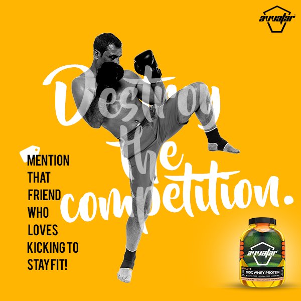 AvvatarIndia's tweet photo. One kick - KO!
#IndianWheyToGo #Avvatar #ReconstructYourself https://t.co/jWAqoQnerH