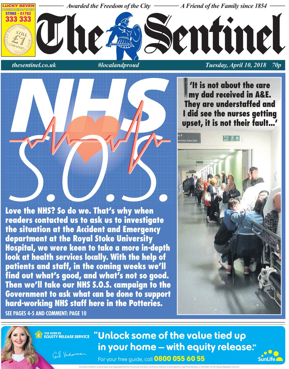 MartinTideswell's tweet image. It&apos;s #LocalNewspaperWeek. Amid the avalanche of fake news and biased reportage, local newspapers like The Sentinel stand as beacons for trusted information - chronicling local life, celebrating local people and championing their towns and cities 24/7... #localandproud since 1854