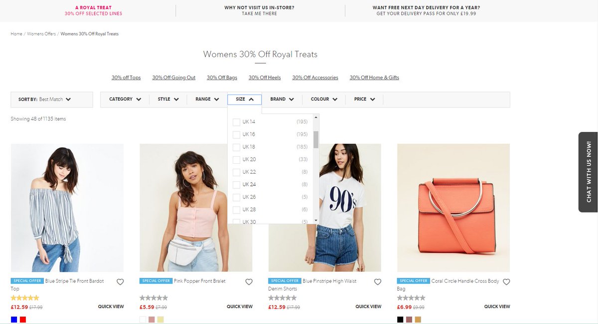 emmariesmith's tweet photo. @newlook Only 8 items in the sale for plus sized ladies? A Royal treat indeed... (Got to make sure all the fatties are in black too, can't have them wearing colours and drawing attention to themselves!) #ShameOnYou #bodypositivity https://t.co/BKuJB44jQ4