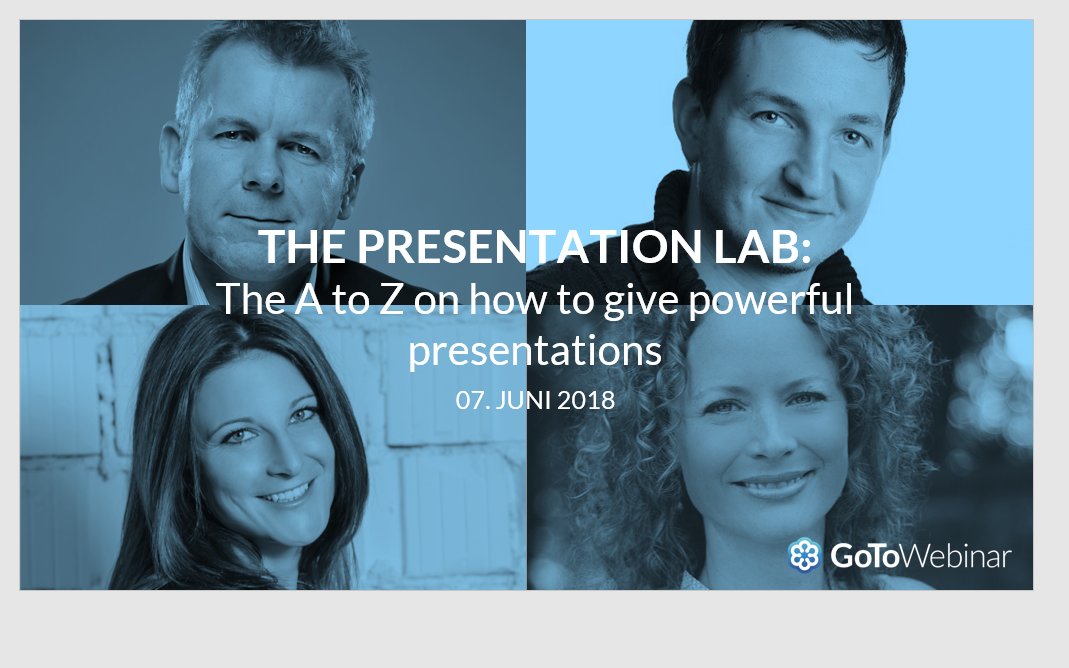 webinarjule's tweet photo. Join us tomorrow at 3-5 pm (BST) in our Presentation Lab when 4 experts reveal their presentation pro secrets! https://t.co/bl2mskbziV @gotowebinar https://t.co/WDnGoXzQw9