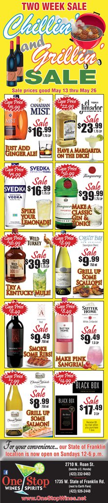 OneStop_JC's tweet photo. Chillin' and Grillin' Sale now in progress! Sale prices good May 13th - May 26th. https://t.co/geKo1MCWJx