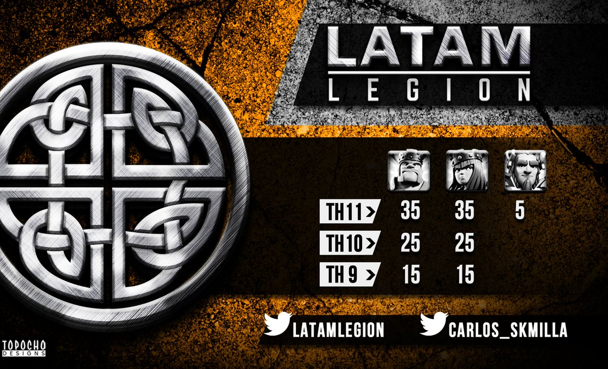 LatamLegion's tweet photo. ESTAMOS ABRIENDO LAS PUERTAS!! A jugadores q están en proceso de maxear su aldea.. y q disfrutan las guerras #WarClan

RT 🔄 &amp; FAV 💚  GRACIAS !! por el apoyo legionarios!! https://t.co/GlFcPxx6IB