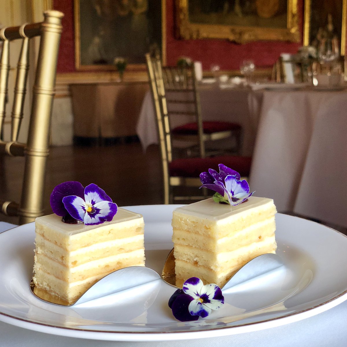 Get your #RoyalWedding fix with afternoon tea at Goodwood House. Featuring throughout May, our chefs have created their very own version of Harry and Meghan's wedding cake; a lemon and elderflower sponge!