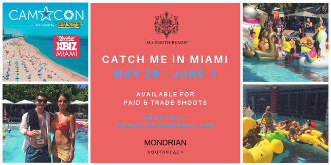 It's official, I'll be in #Miami for @CamConOfficial and #XBIZMiami May 29 - June 1 🌊🏖️   Who's in Miami<a href="/tag/miami"class="tags">#Miami</a><a class="tags" target="_blank" title="On Twitter" href="/?out=eyJ0eXAiOiJKV1QiLCJhbGciOiJIUzUxMiJ9.eyJpYXQiOjE3MjU2NDQ4MDcsImlzcyI6InR3cG9ybnN0YXJzLmNvbSIsIm5iZiI6MTcyNTY0NDgwNywiZXhwIjoxNzU3MTgwODA3LCJyZWRpcmVjdF91cmwiOiJodHRwczovL3R3aXR0ZXIuY29tL0NhbUNvbk9mZmljaWFsIn0.q3Kg8iO-RBFmCYkPMiVKrJoPLSyPk3j8J9aapXqe2WbhQm0XrqOBTMeBXDMnU4nWx33jBTIh1yBH_iHFdqZLqw">@CamConOfficial</a><a href="/tag/xbizmiami"class="tags"><span>#xbizmiami</span></a>