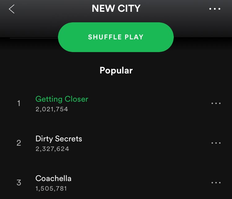 Woke up in Columbus today with over 2 million streams on Getting Closer!!! Thank u guys for listening and sharing the song. LETS KEEP IT GOING! 🙏🏼 <a href="/Spotify/">Spotify</a>