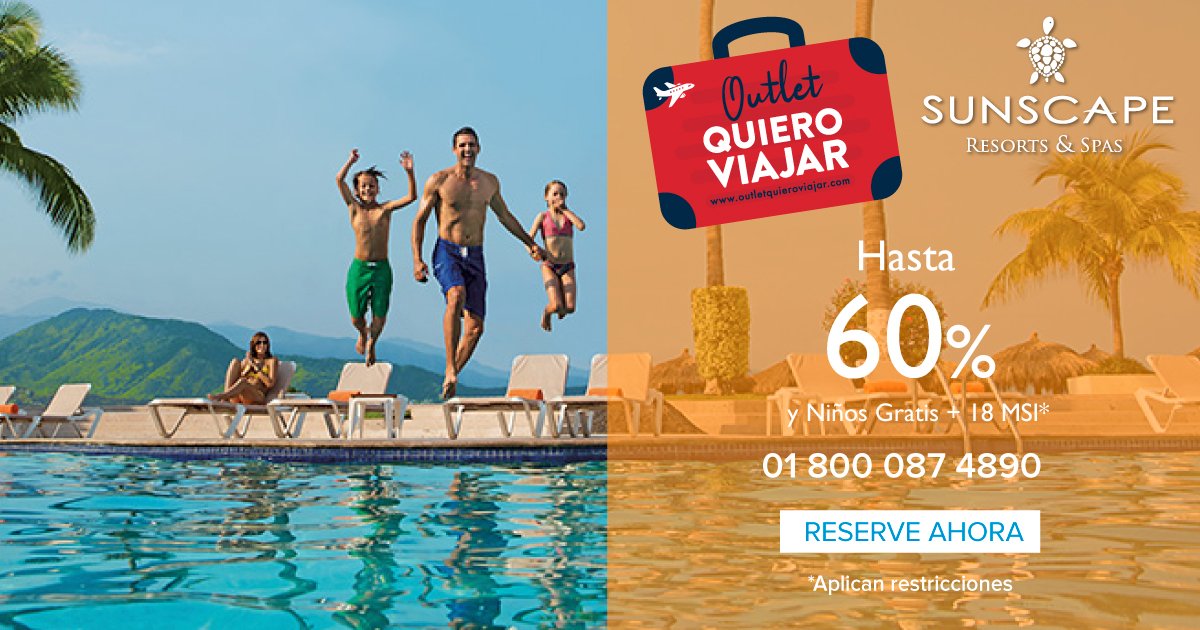 SunscapeMX's tweet image. ¡Sí! ¡También tenemos descuentos de #OutletQuieroViajar!😉
¡No esperes más y reserva las vacaciones que tienes planeadas y escápate a #SunscapeResorts &amp;amp; Spas! 
bit.ly/QuieroViajar_S… | 🇲🇽 01800-087-4590