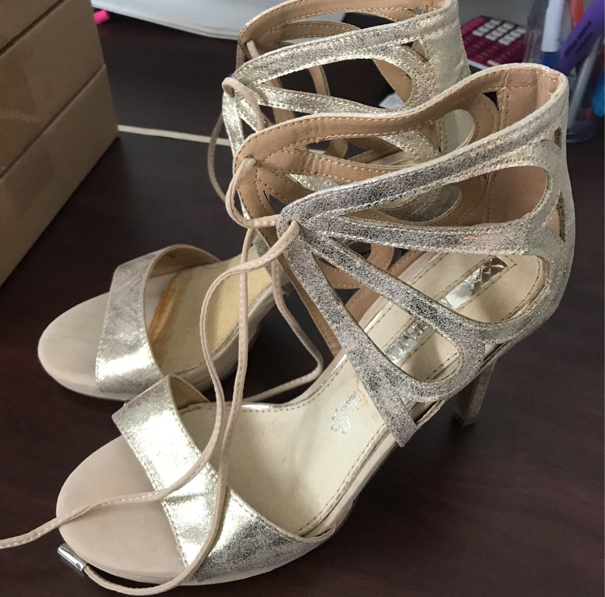 MelissaWray's tweet photo. @FLHS18 Did you lose your shoes at prom??? If so please claim them in my office! #FLHSProm2k18 https://t.co/EZ8T4gpQuB