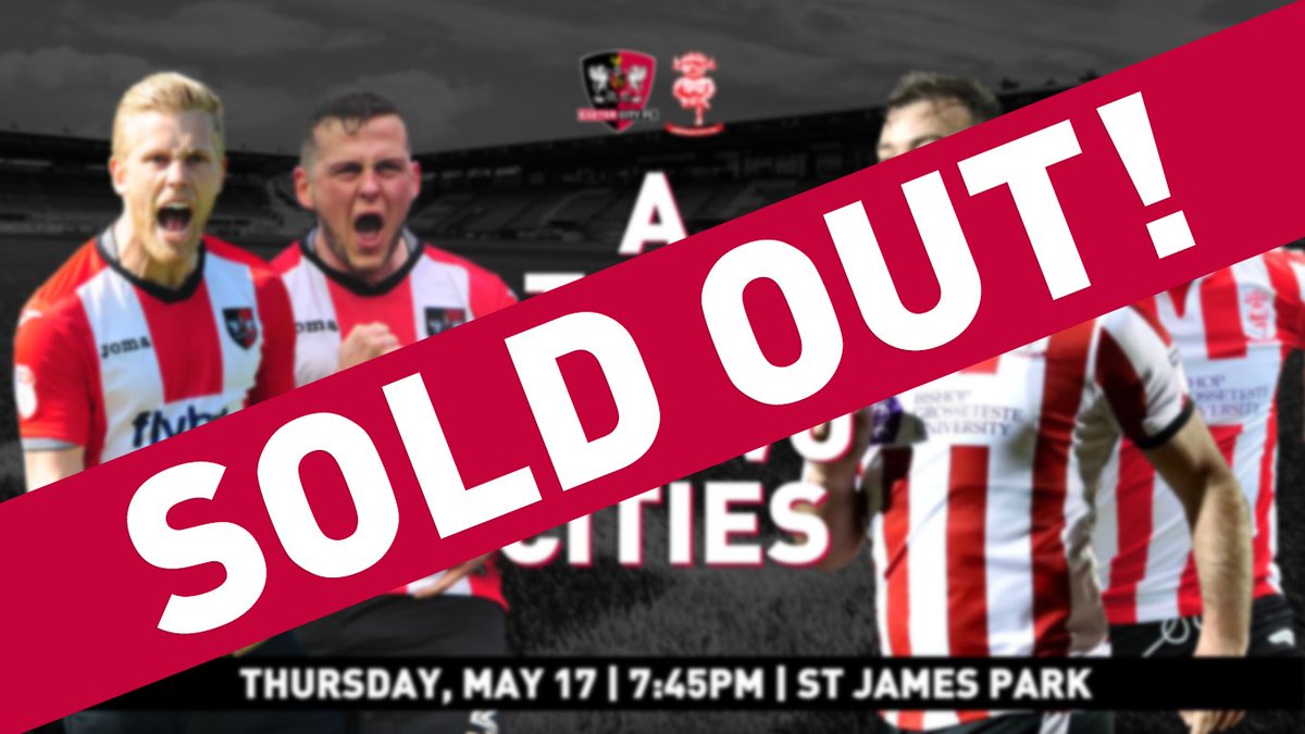 OfficialECFC's tweet photo. 📝 Thursday's play-off semi-final second leg against @LincolnCity_FC is now SOLD OUT!

Thank you, for your support 🙌

#ECFC #GreciansAsOne https://t.co/8eRk22KSHB