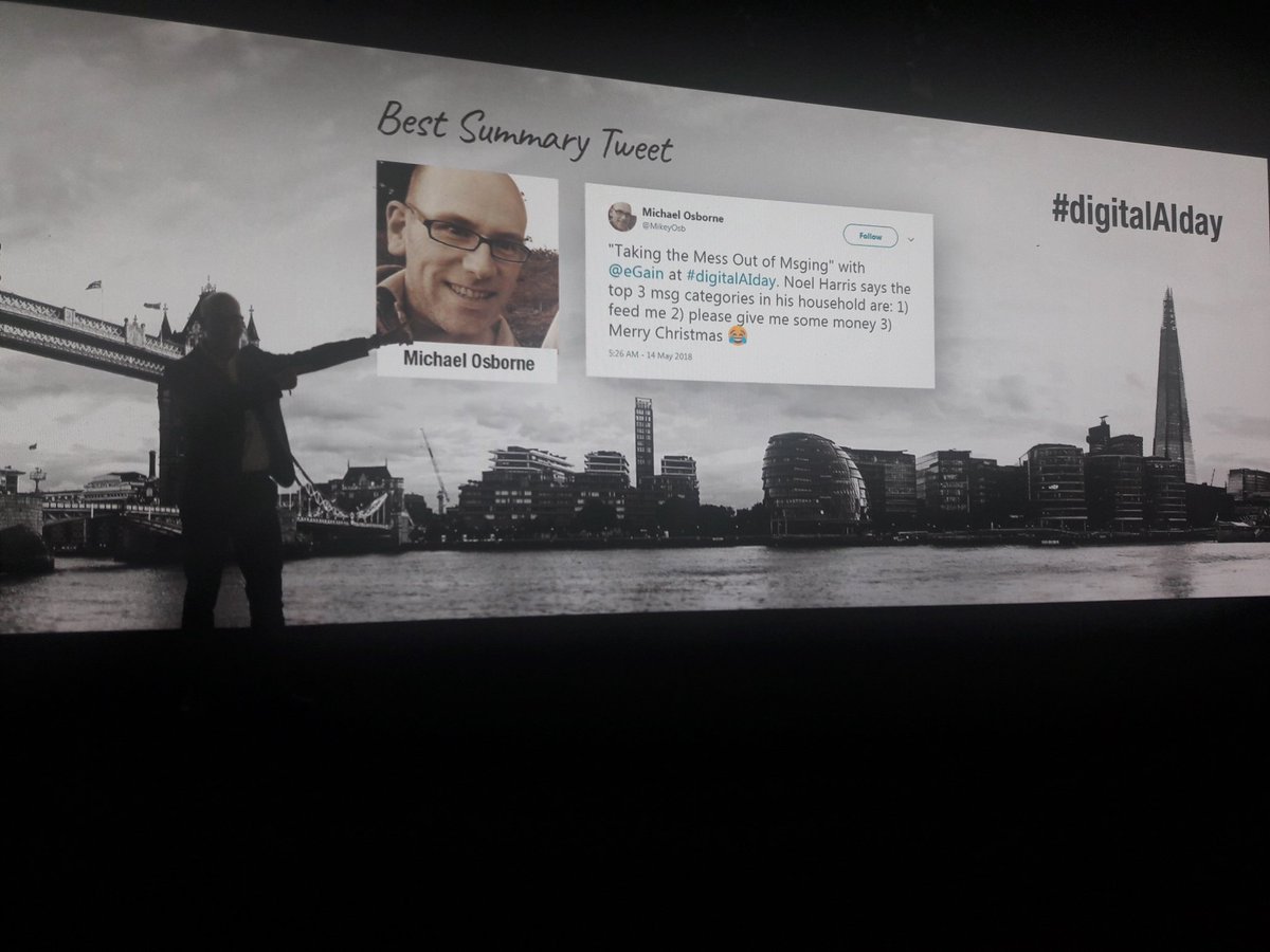 stephenjpetty's tweet photo. #digitalAIday #eGain Osborne Wins! https://t.co/L8WS1Dj1Yk