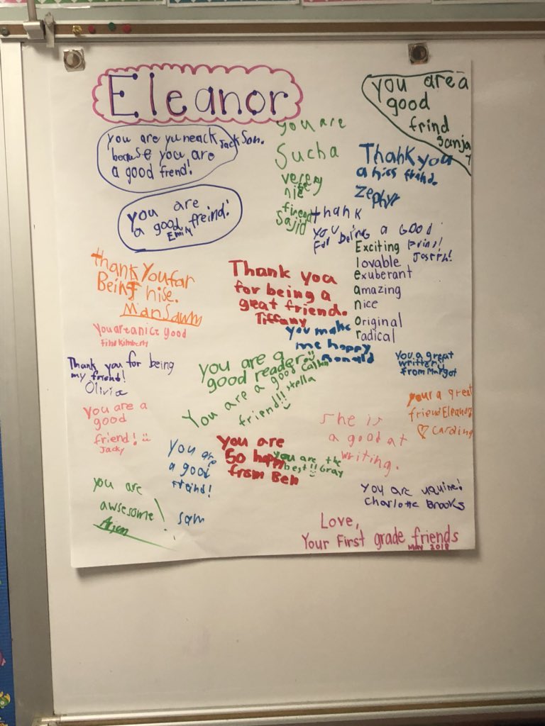 jenny_krush's tweet photo. End of year honors have started. Each day a student will be honored for their accomplishments this year and given a word that best describes them. Today we honor Eleanor for being INTELLIGENT!   @Hillcrest_BCPS @c1shaw @JenMLynch @bolander_maria @HillcrestPTA https://t.co/9AyUw9kVu8