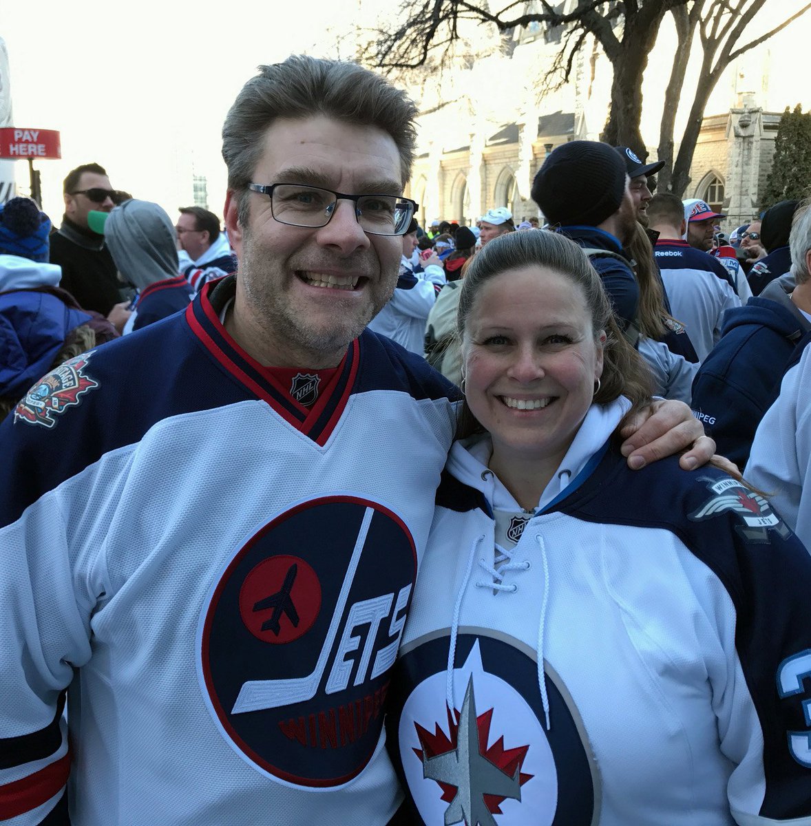 Sherry928's tweet photo. Would love for @AirCanada to help me get this huge Jets fan to Vegas for his milestone birthday next week! Would be amazing - thanks! #ACFanFlight #GoJetsGo https://t.co/33Jc0BFq6B