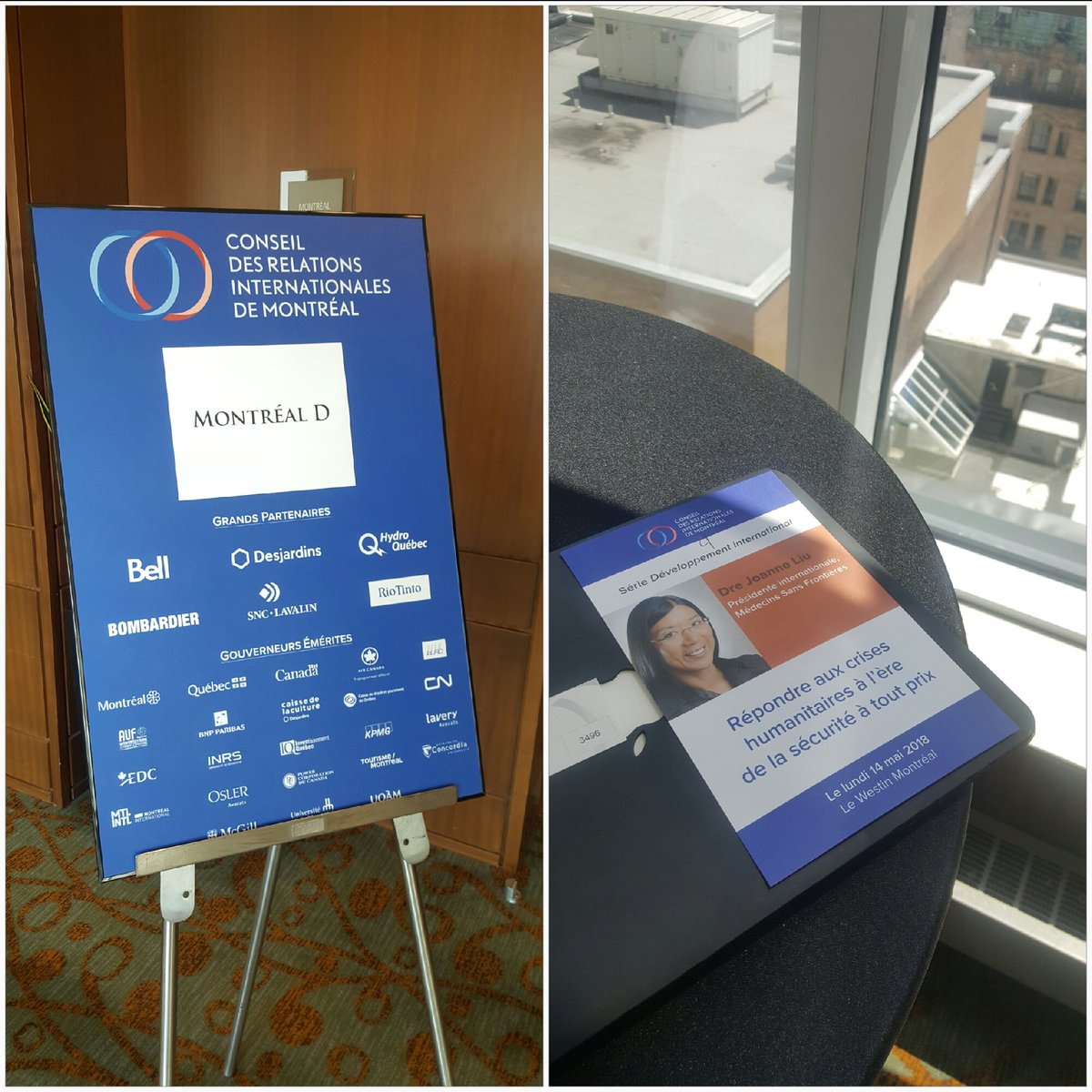 En direct de Montréal, avec Mme la présidente de Médecins Sans Frontières