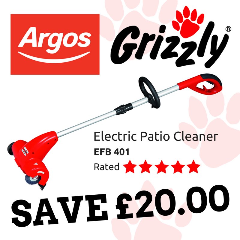 GrizzlyTools's tweet photo. Be it the #wedding of the year or #football final celebrations, be #garden-ready and #GetGrizzly with @Argos_Online to get your paws on our EFB 401 electric patio cleaner: https://t.co/Evv86pZJKb 🐾 #bargain https://t.co/NzdCGhjVYy