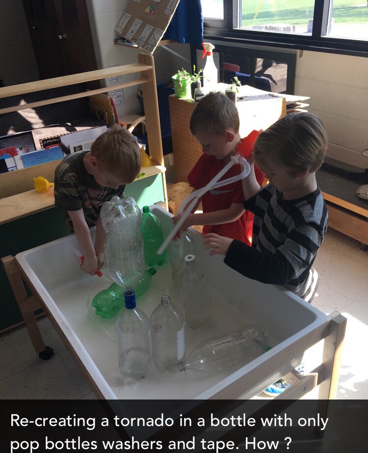 MrsVandeValk's tweet photo. We are all scientist! Open ended questions are the best for allowing children to problem on their own. #steam #jcps #problemssolving #TLDSBlearns https://t.co/GhjTGXzY5a