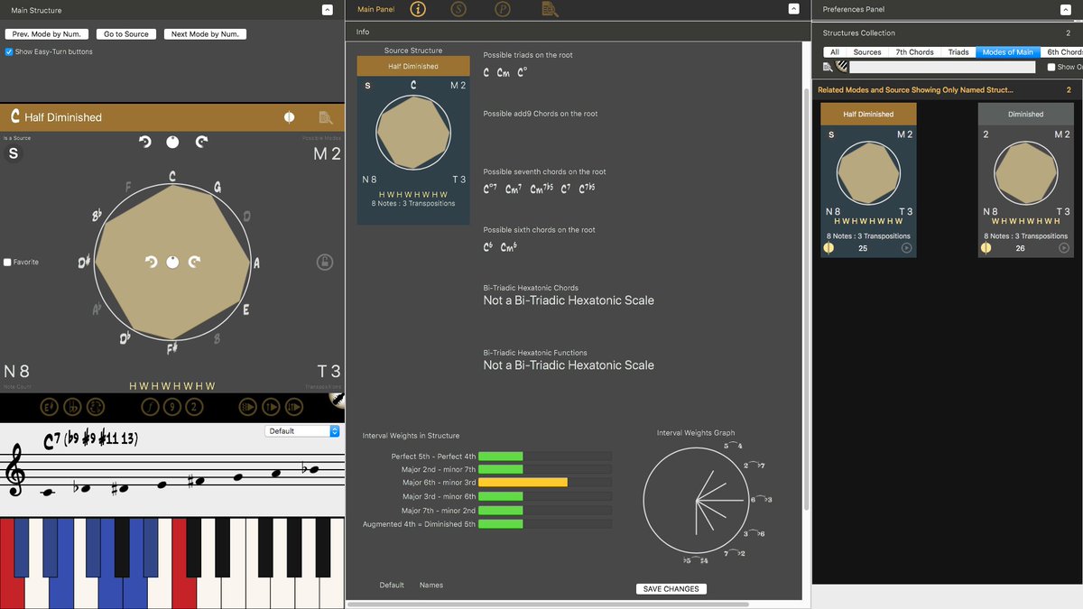 mDecksMusic's tweet image. C Half-Diminished Scale in Tessitura Pro.
Tessitura Pro finds any scale, shows it in the circle of fifths, analyzes it's harmonic potential and much more.
#ScalesAndModes #MusicEducation #MusicScale #Slonimsky
itunes.apple.com/us/app/tessitu…