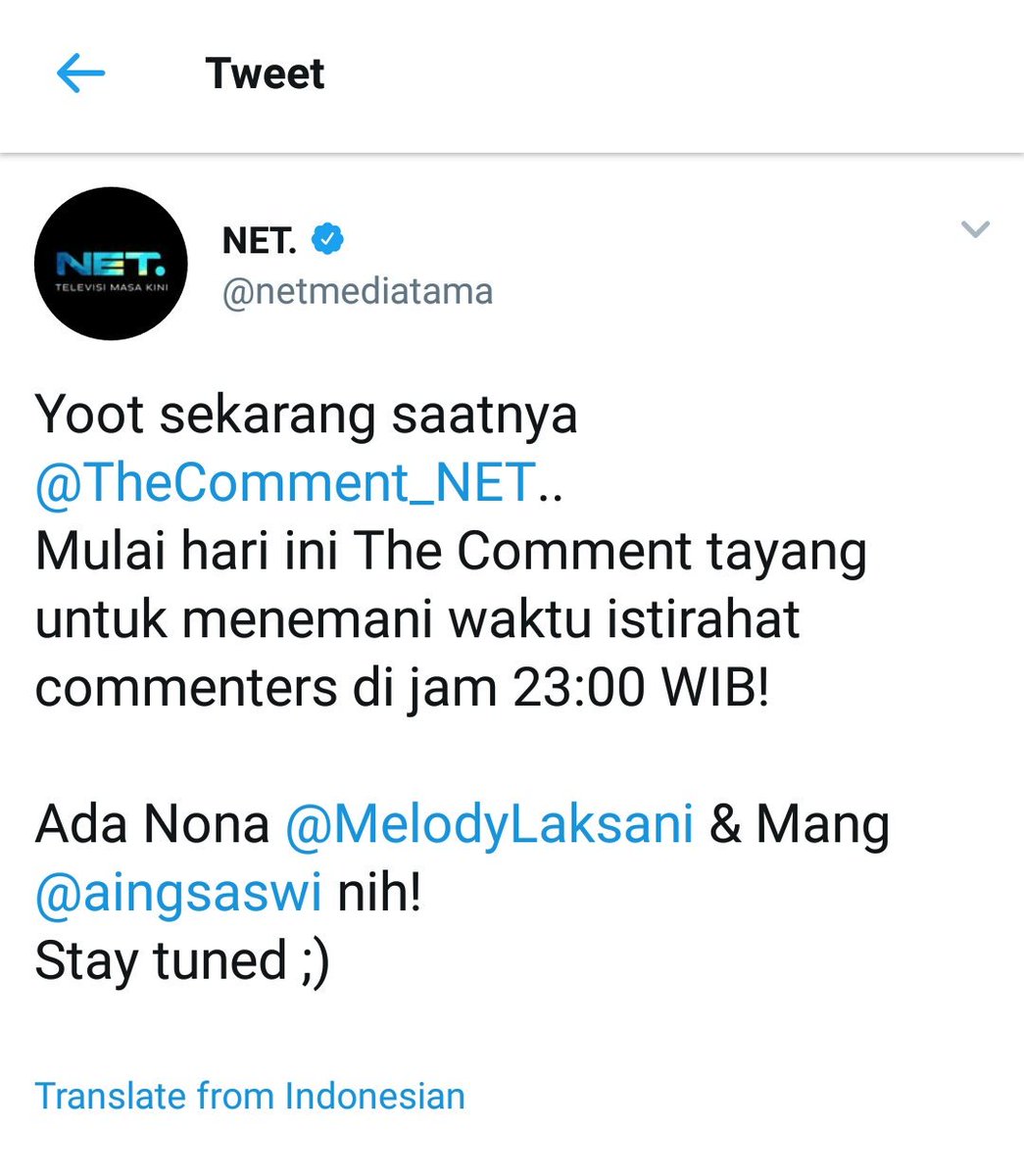 7songma's tweet image. TV udah ku matiin, remotnya ku buang! 😂

#TheComment_NET