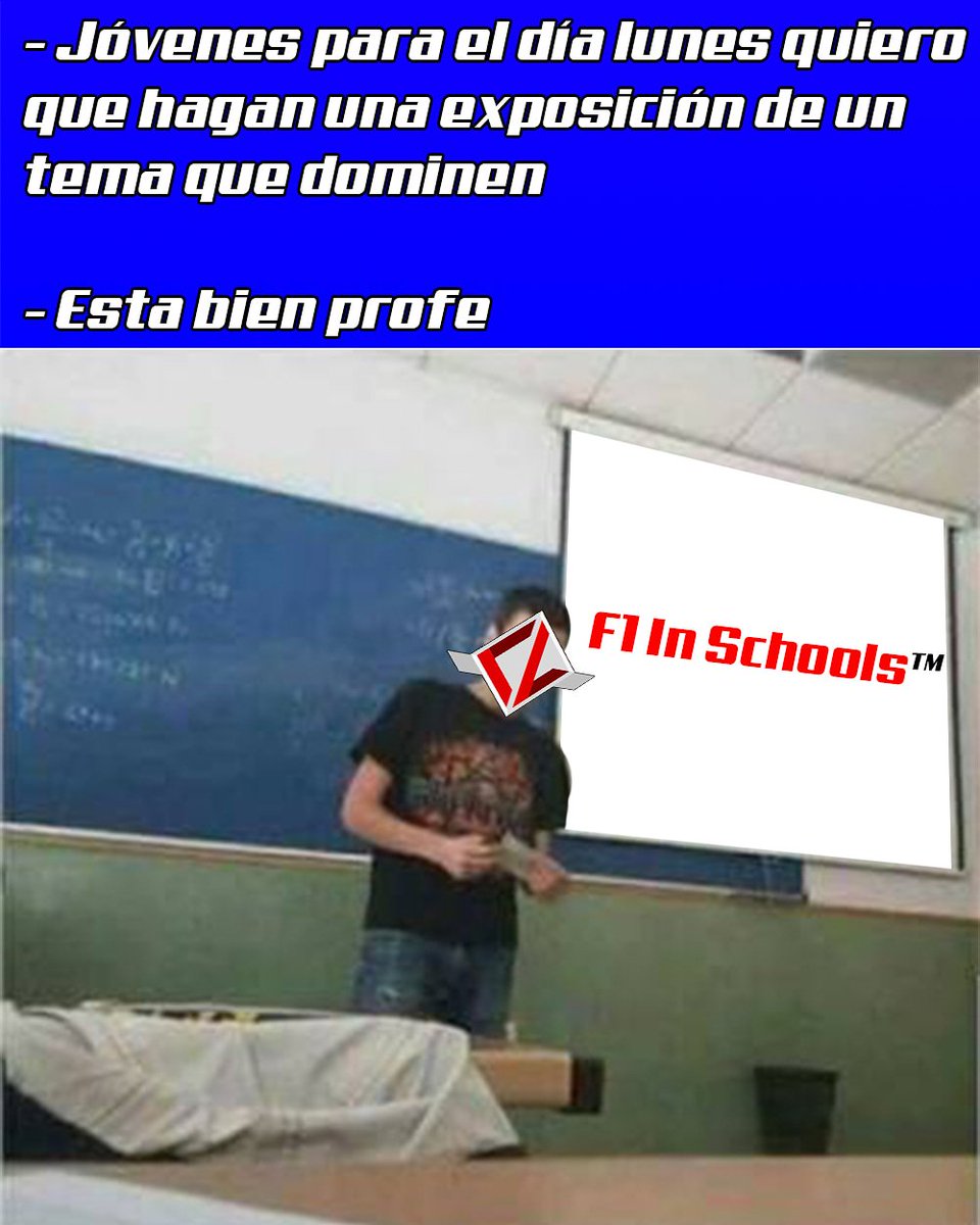 Codelinert's tweet photo. Las escuderías eligiendo un tema para exponer😂🏁🔵
#HumorConCodeline 
#YoSoyCodeline 
#ElCódigodelÉxito https://t.co/jZfwfOsC2A
