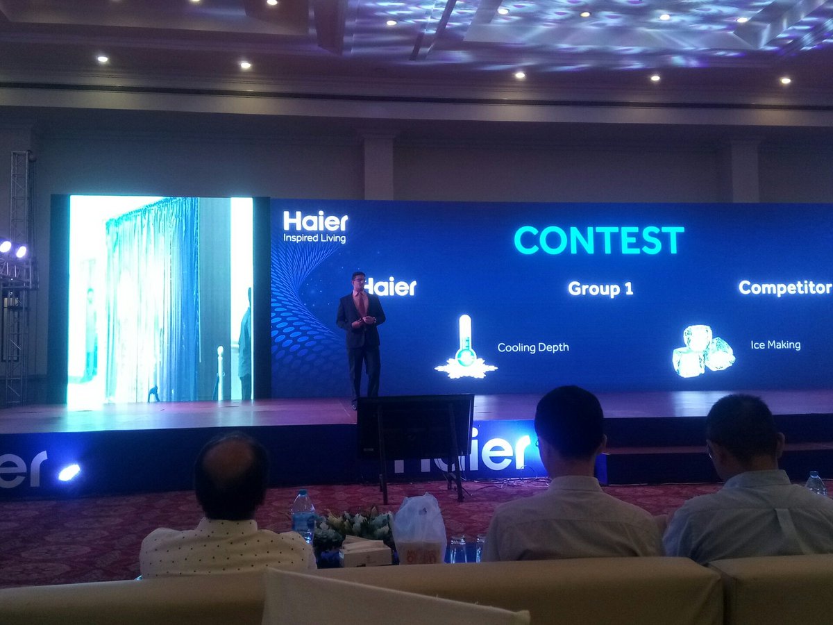 ManagingMankind's tweet image. The dealers compared Haier&apos;s refrigerator models with other competitors&apos;.
#BlueTurbo
#SmartTouch
#Freshness
#1HourIcingTechnology