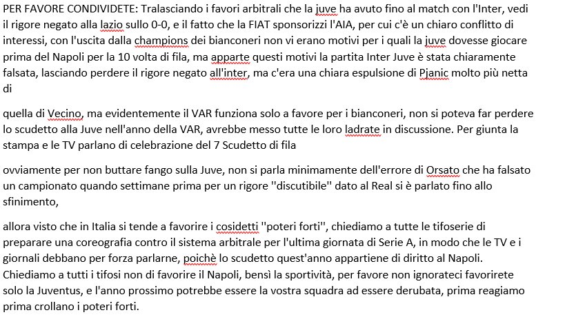 N_1926_'s tweet photo. @SkySport @juventusfc Condividete perfavore https://t.co/GyEF3mVQyL