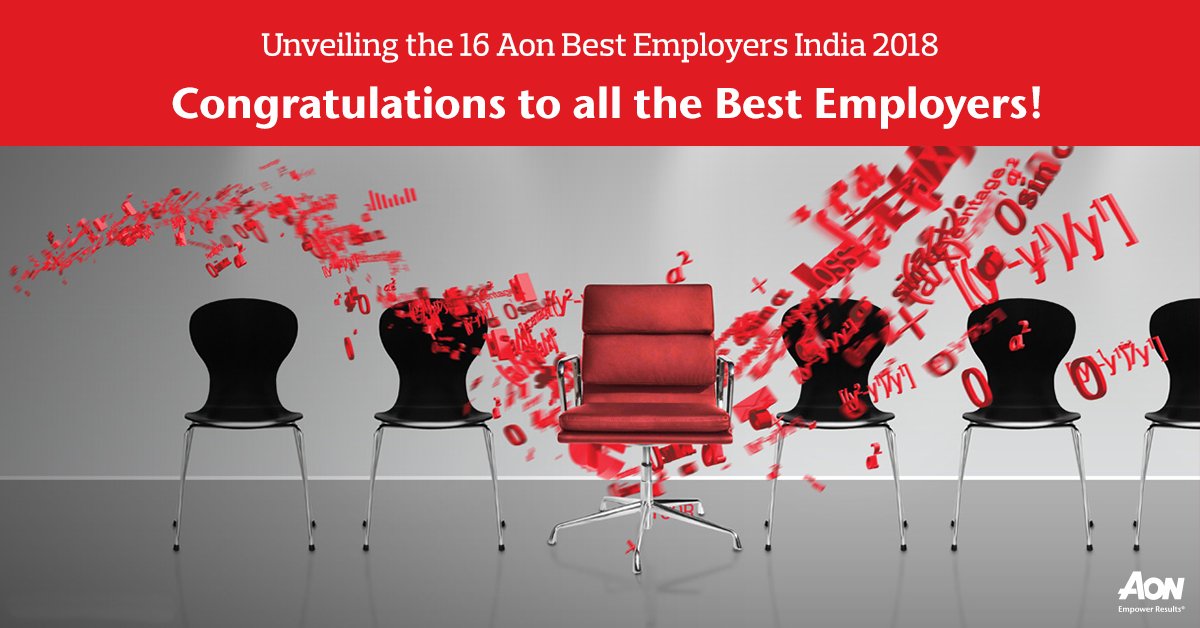 Aon_India's tweet photo. Consistently agile organizations will win the future. 16 companies were crowned as Aon Best Employers India 2018 on May 10th. Here is the full list of the #NextGenOrg - https://t.co/bOnkvXDhMw   
#AonBE18 https://t.co/JTBdR7cD38