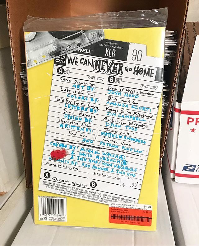 popculturepros's tweet photo. Pulling #comicbooks for #HeroesCon ... #WeCanNeverGoHome by #JoshHood ... #BlackMaskStudios #BlackMaskComics #VariantCover https://t.co/sUr82aVet4 https://t.co/ZuAGGEWbJz