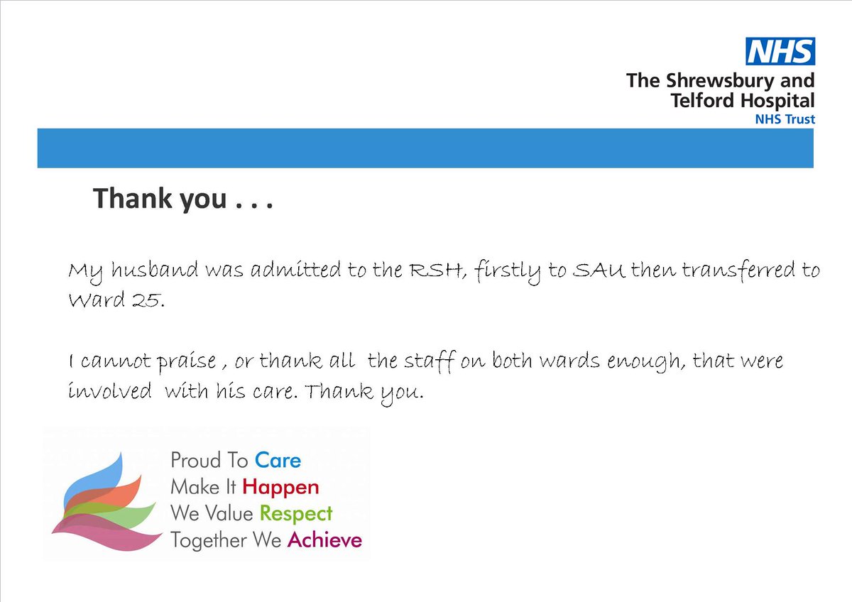 sathNHS's tweet photo. Our staff really appreciate your thank yous - they really do mean a lot. Here's a lovely one for our fantastic SAU and Ward 25 staff at RSH #thankyouattwo https://t.co/NUYXUAR5Th