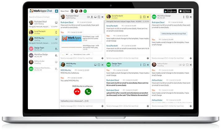 WorkAppsInc's tweet photo. Workapps chat is an app as well as seamless browser-based desktop application. It allows continuous chat on desktop and mobile &amp; works on windows and mac. Its your best bet for secure enterprise chat solution. 
Click here NOW👉https://t.co/vB8XiFislZ
#seamless #secureenterprise https://t.co/SJgqkfKhHG