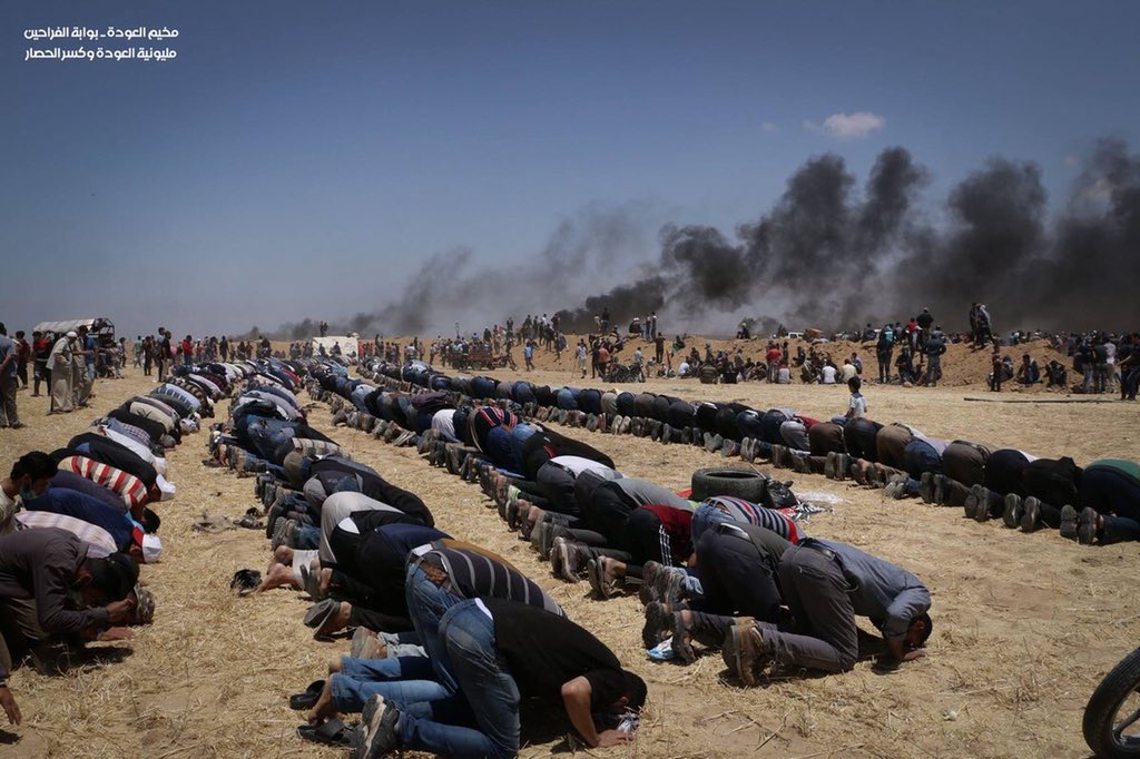 "حتى يأتيهم أمرُ الله وهم كذلك " ❤
#مسيرة_العودة_الكبرى