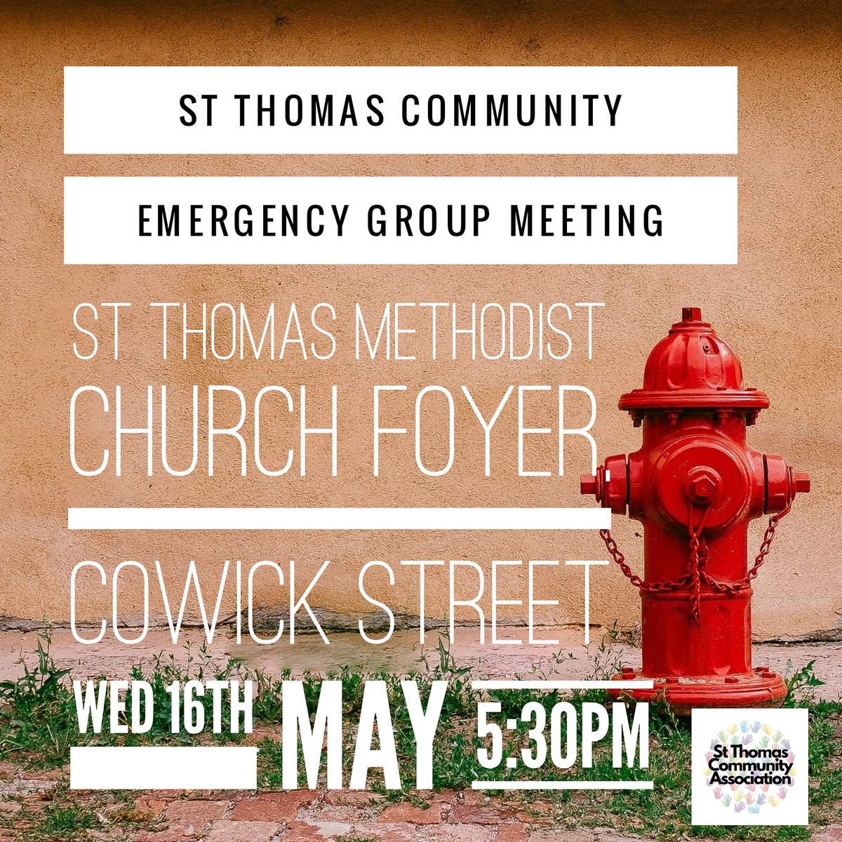 The St Thomas Community Emergency Group are meeting on Wednesday. Come along and find out more!