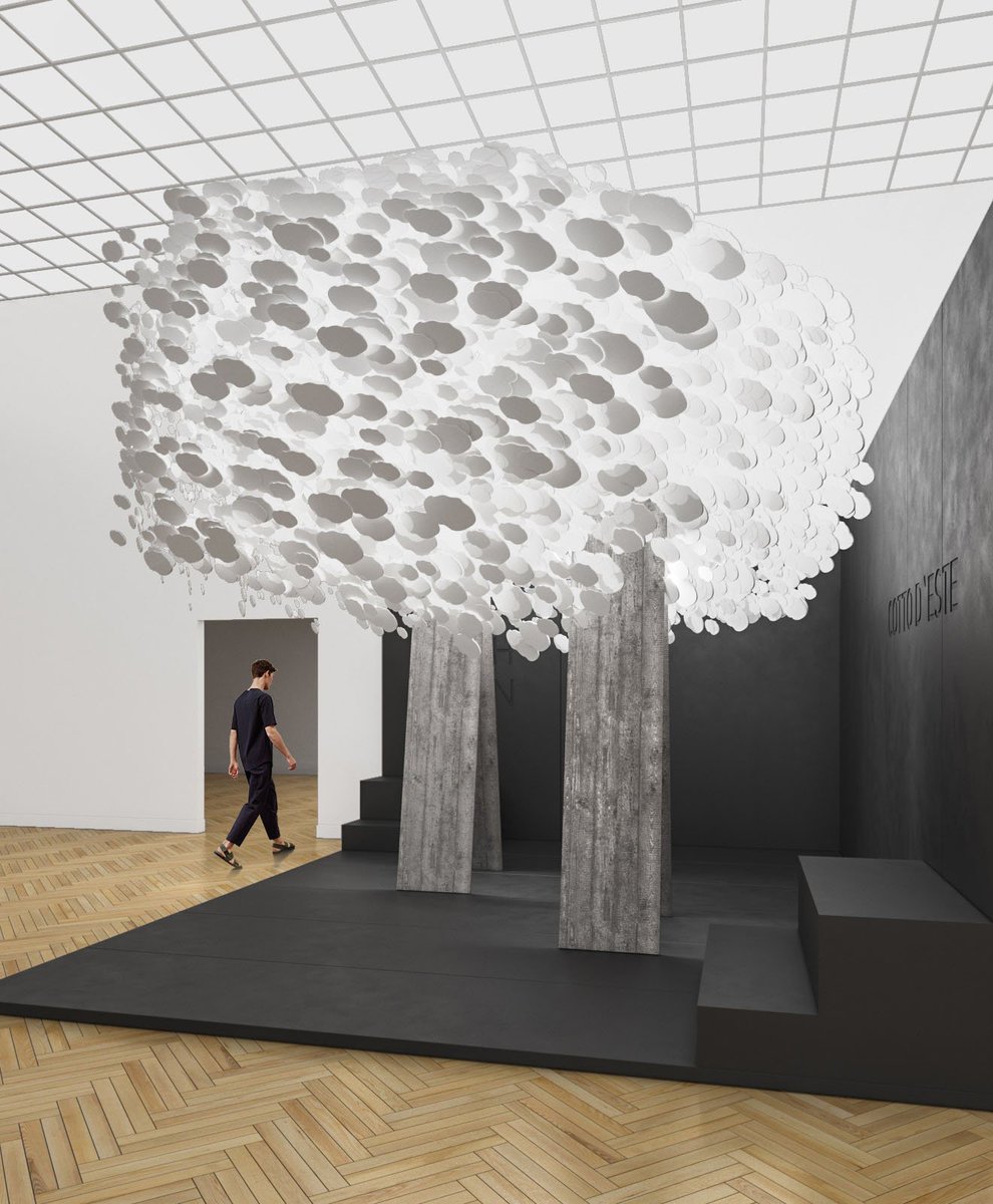 Cottodeste's tweet image. A unique setting designed by @indarchitects will liven up the stand of #cottodeste in collaboration with @archskin from 16 to 20 May. An installation designed to highlight the sustainability and versatility of ultra-thin slabs in #Kerlite: bit.ly/2ICBKCC #ArchMoscow2018