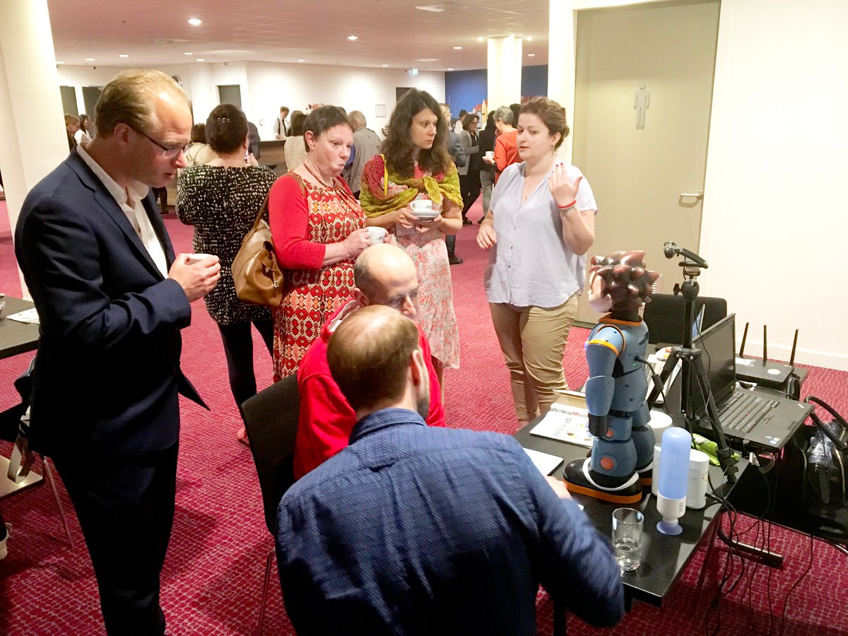 DeEnigma_EU's tweet photo. This weekend more than 70 member representatives of @AutismEurope from 21 European countries discussed with #DEENIGMA partners and enjoyed a tech demo in Rotterdam #autism #autistic #robots #robotics #techdemo https://t.co/Dc3LkmZxBQ