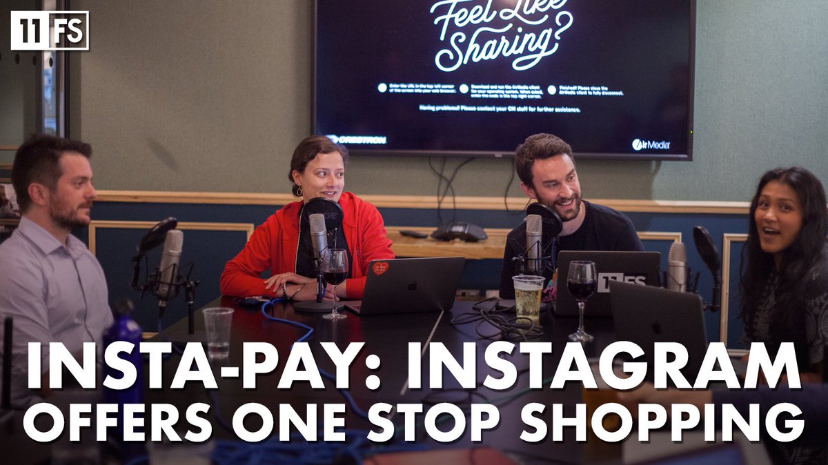 11FS's tweet photo. Ahead of the news show (out at 4pm BST today) we dive a little deeper into the #instagram payment story and other In-App Payment solutions 🤓 https://t.co/j5Z5pQY5GA 📸 #inapppayment #payment #techsaurus #instapay https://t.co/AdOD6JG4li